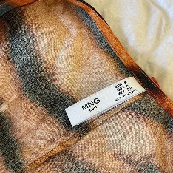 Mango tiger print midi dress - Picture 8 of 12